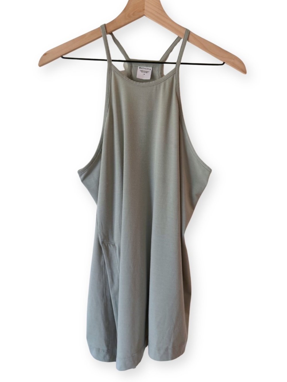 Athleta Explore Tank Sage Racerback Workout Top Tie or Loose Yoga Pilates Medium